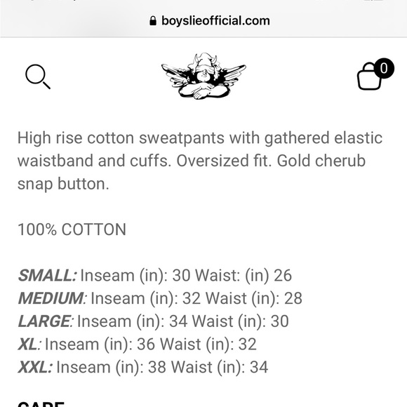 Boys Lie Black Josh Grunfeld Sweatpants Women’s S NWOT - Picture 16 of 16